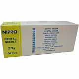 Иглы дентальные Nipro 27G 0,4мм х 30мм (100шт/упак) Япония