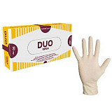 Перчатки латексные "Duo" хлорированные S 50пар (Safe&Care)