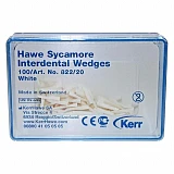 Клинья Hawe Sycamore Interdental (822/70) , белые, 100шт (Kerr)